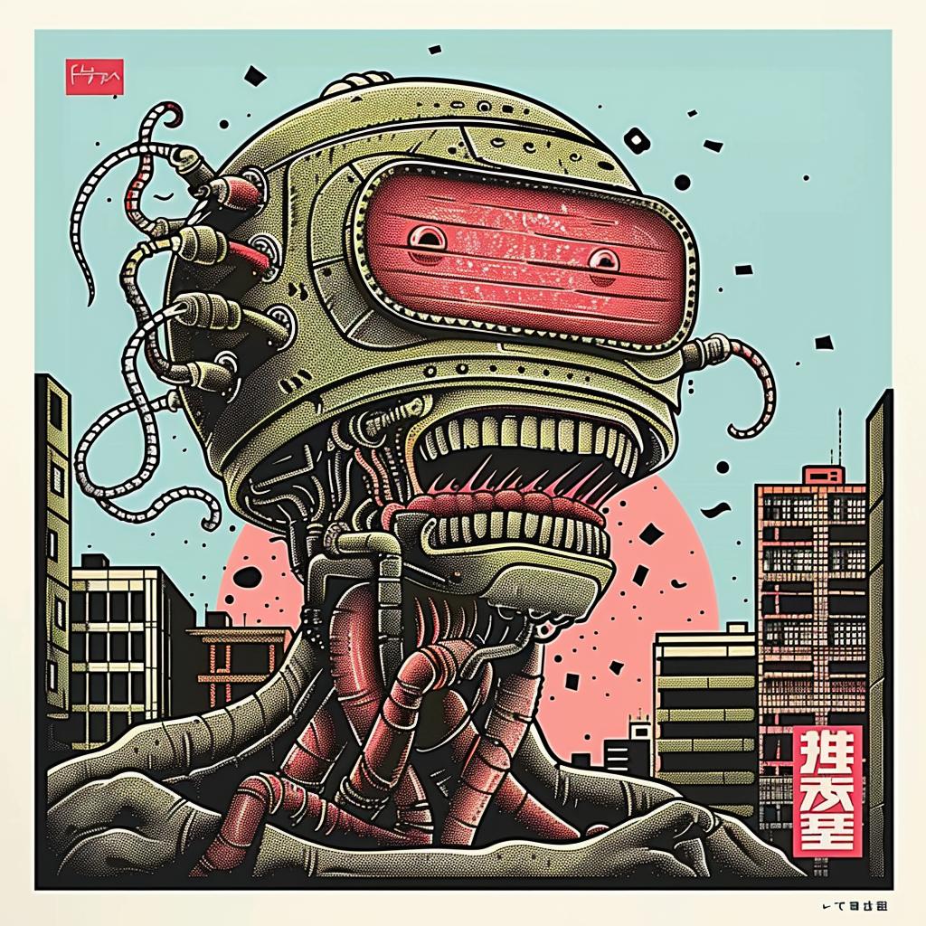 robot  poster  head  design  graphic  art  digital  modern  abstract  japanese 947557