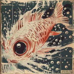 chromolithography  fish  bubbles  painting  colorful  splash  aquatic  vibrant  artwork  illustration 1052361