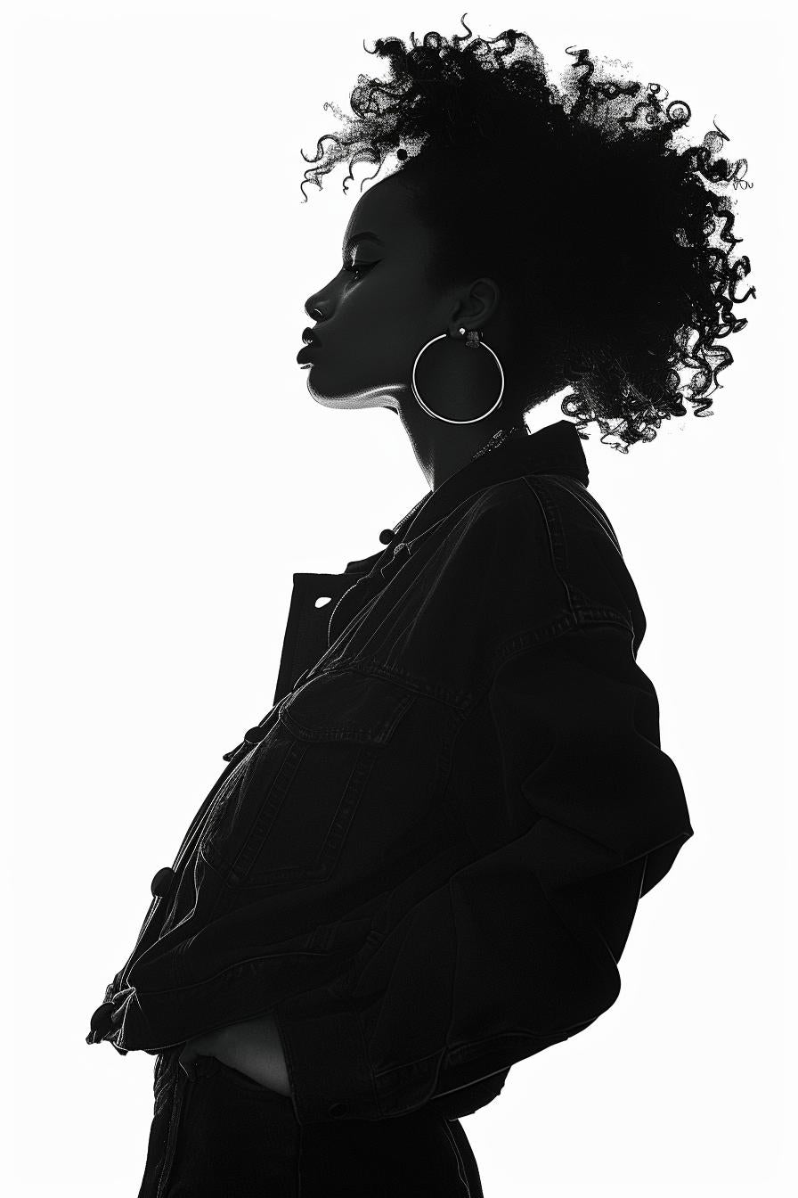 woman  silhouette  streetwear  African-American  afro  vector  minimalism  white  background  fashion 954228