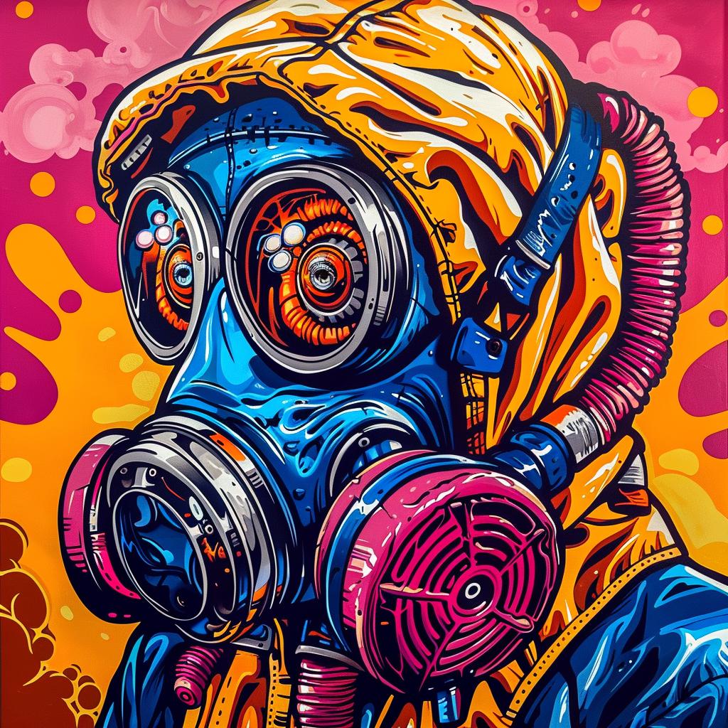 gasmask  tentacles  horror  demon  colorful  creepy  artwork  surreal  visual  strange 945383