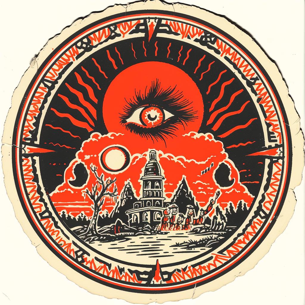 provocative  art  house  eye  dark  occult  spiritual  introspective  sticker  emek 933637