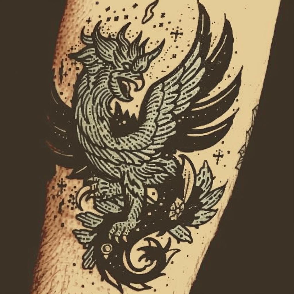 phoenix  tattoo  design  black  illustration  mythical  art  spiritual  body  creative 932694