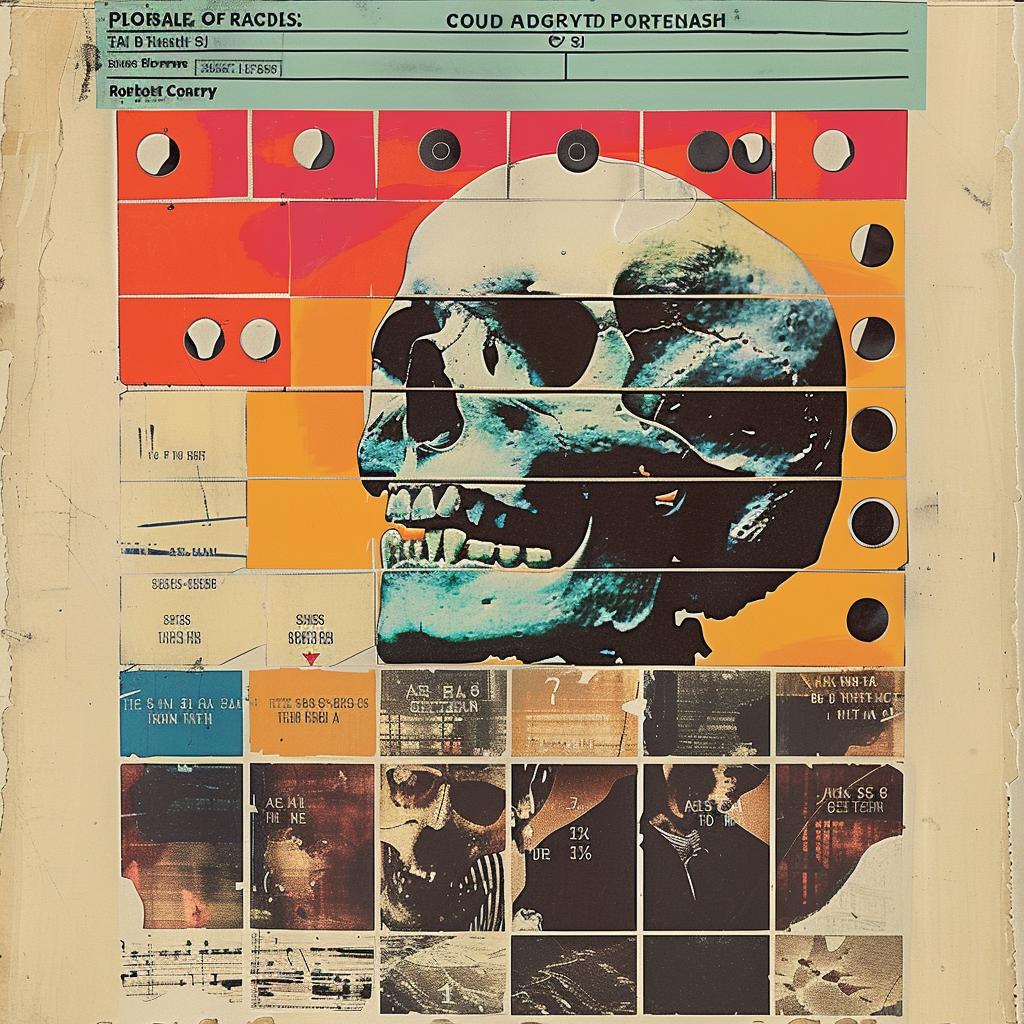 collage  skull  cyborg  Rauschenberg  image  art  surreal  vintage  mixed-media  design 937418