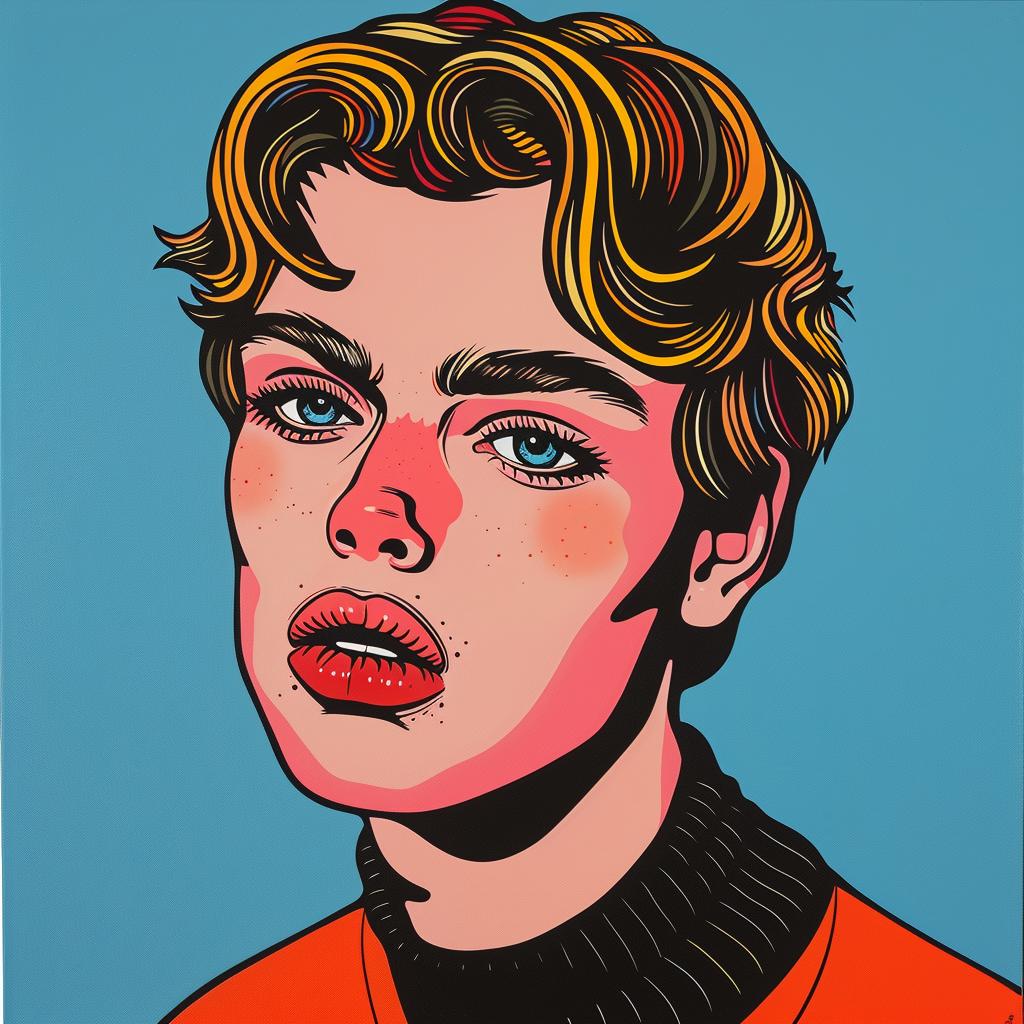 painting  youngman  blonde  portrait  style  expression  character  age  color  realism 972906