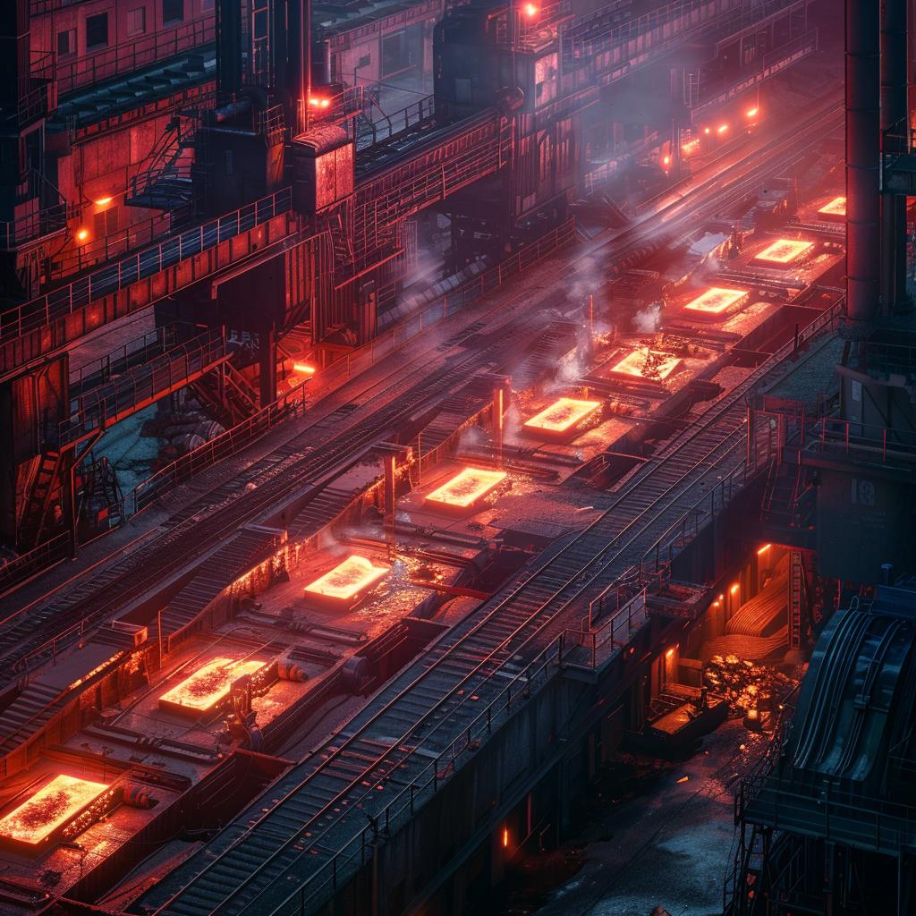 industrial  factory  steel  photo  lighting  molten  glow  color  architecture  urban 965290