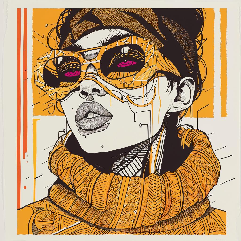 woman  sunglasses  scarf  poster  TroyBrooks  fashion  style  PopArt  portrait  colorful 939259
