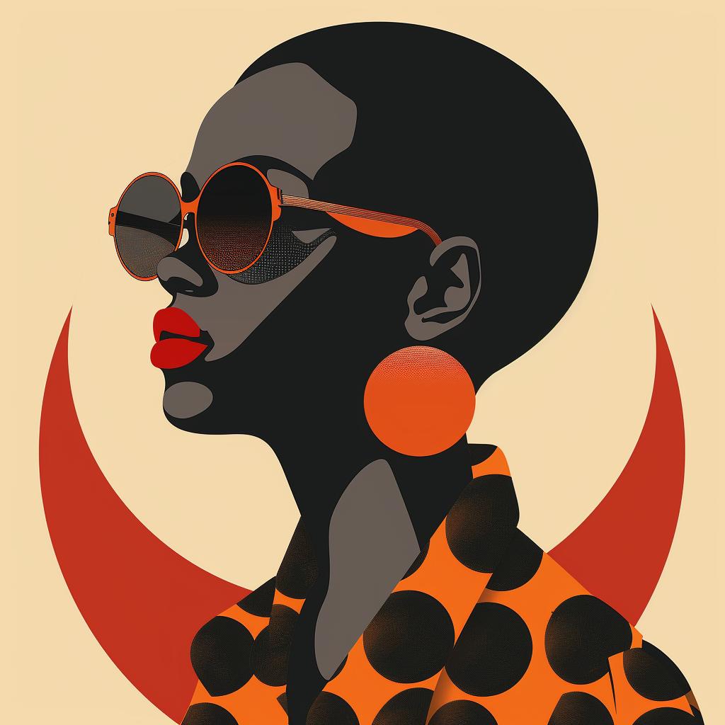 abstract  elegance  minimalist  portrait  colorful  sunglasses  geometric  modern  style  art 929131