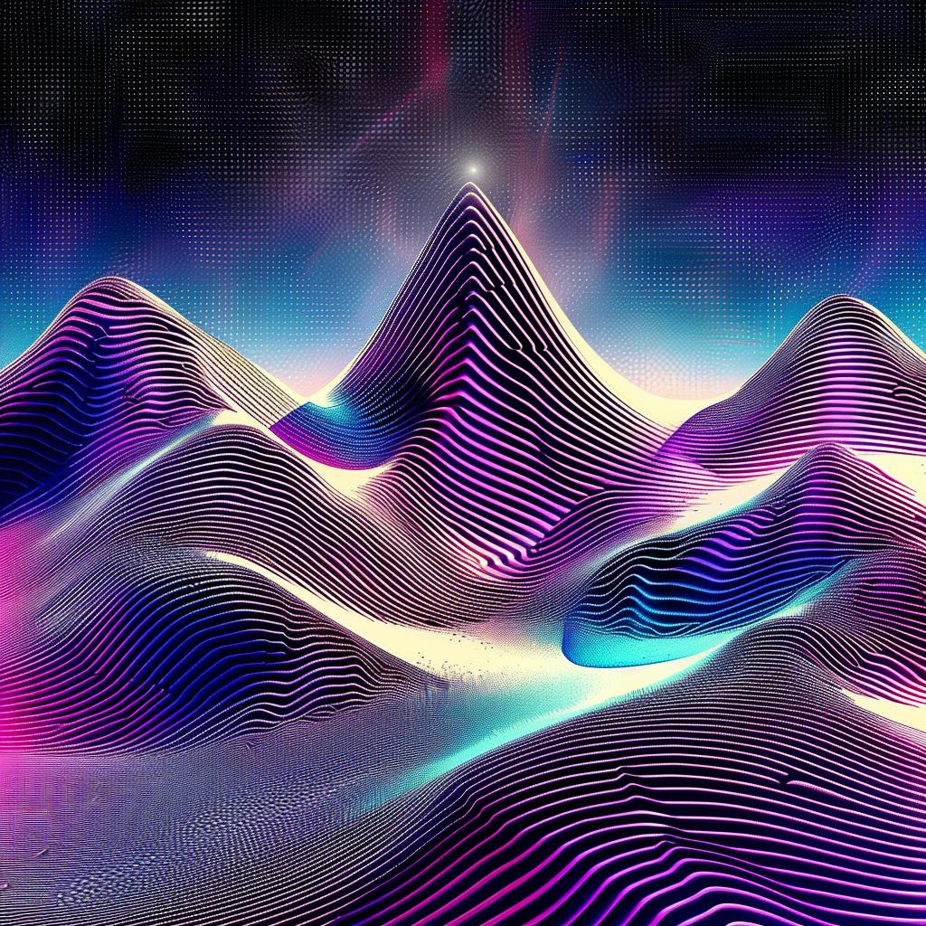 digital  art  painting  mountains  waves  landscape  nature  colorful  abstract  visual 967217