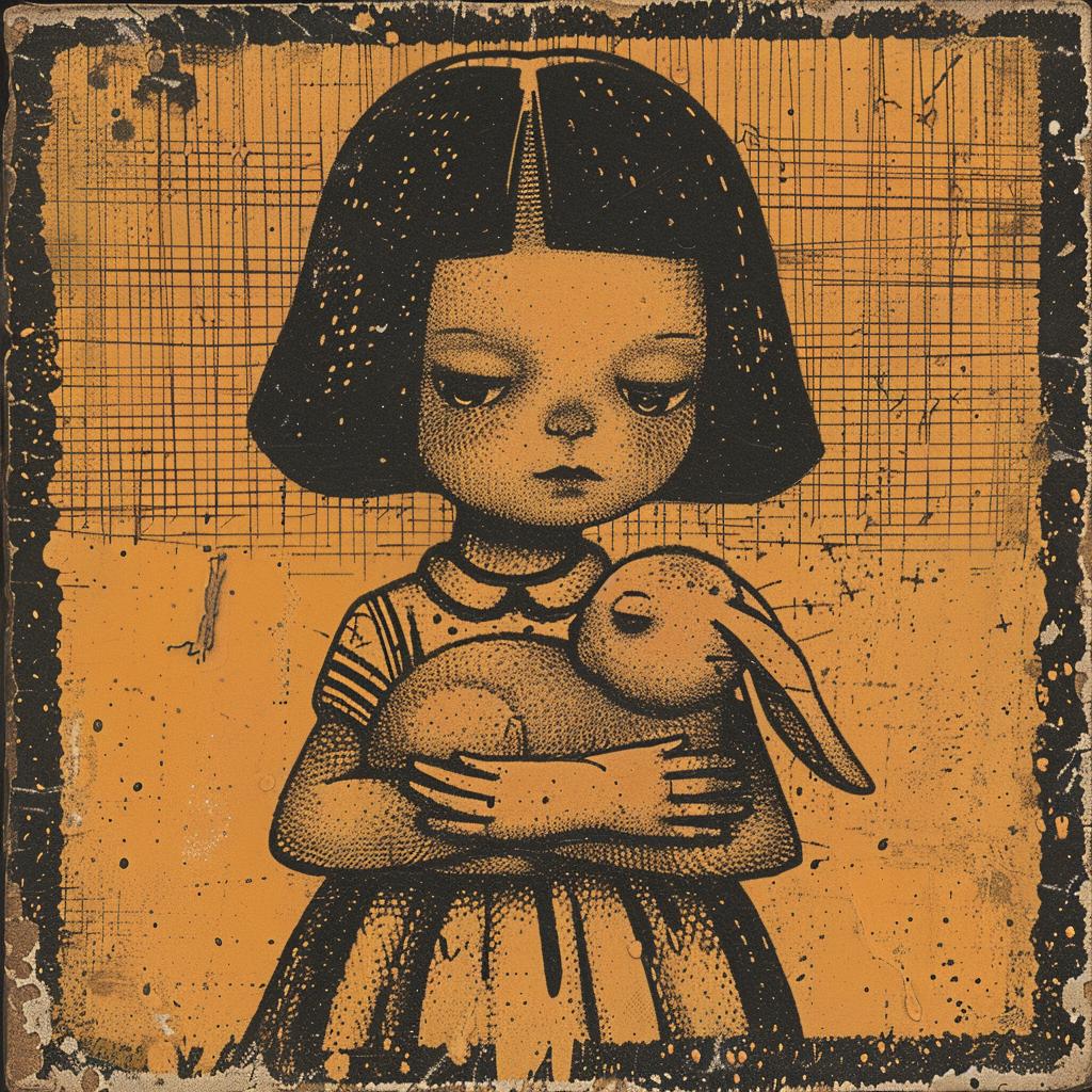 girl  rabbit  introspective  naturalistic  spiritual  dark  occult  art  Sophie  Blackall 926260