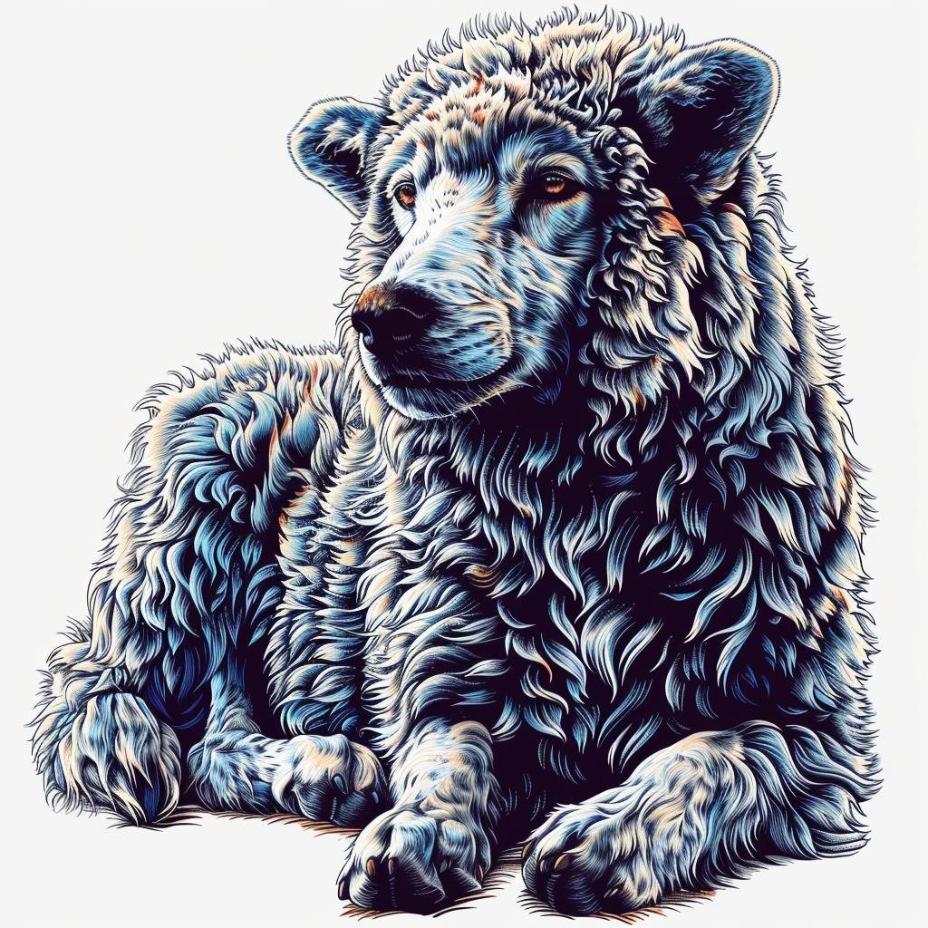 wolf  drawing  sitting  animal  art  illustration  stylized  nature  portrait  realistic 962446