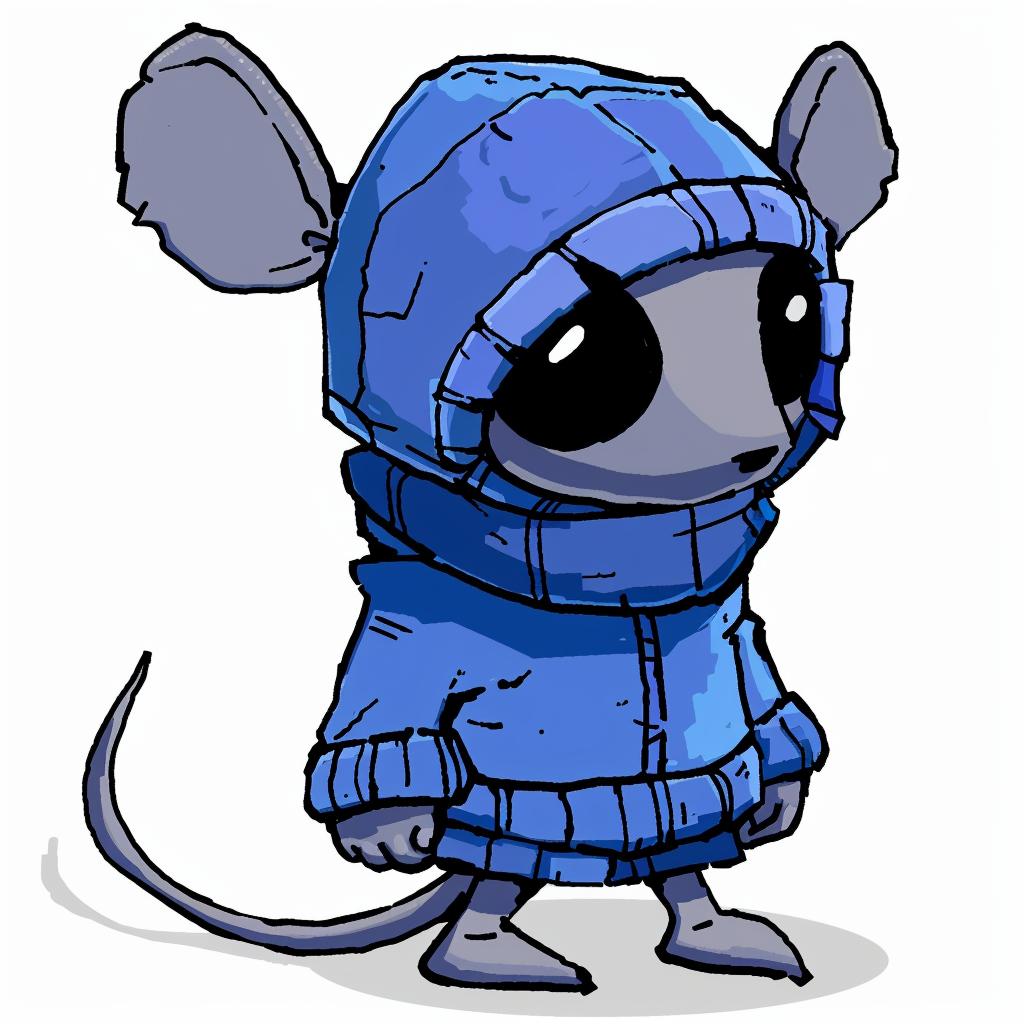 aggressive  rodent  hip-hop  culture  cartoon  urban  minimal  stylized  blue  coat 956301