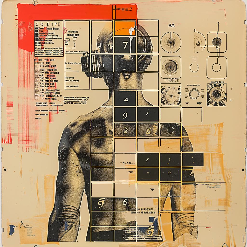 Cyborg  Painting  Back  Numbers  Abstract  Art  Rauschenberg  Modern  Composition  Mixed-media 937494