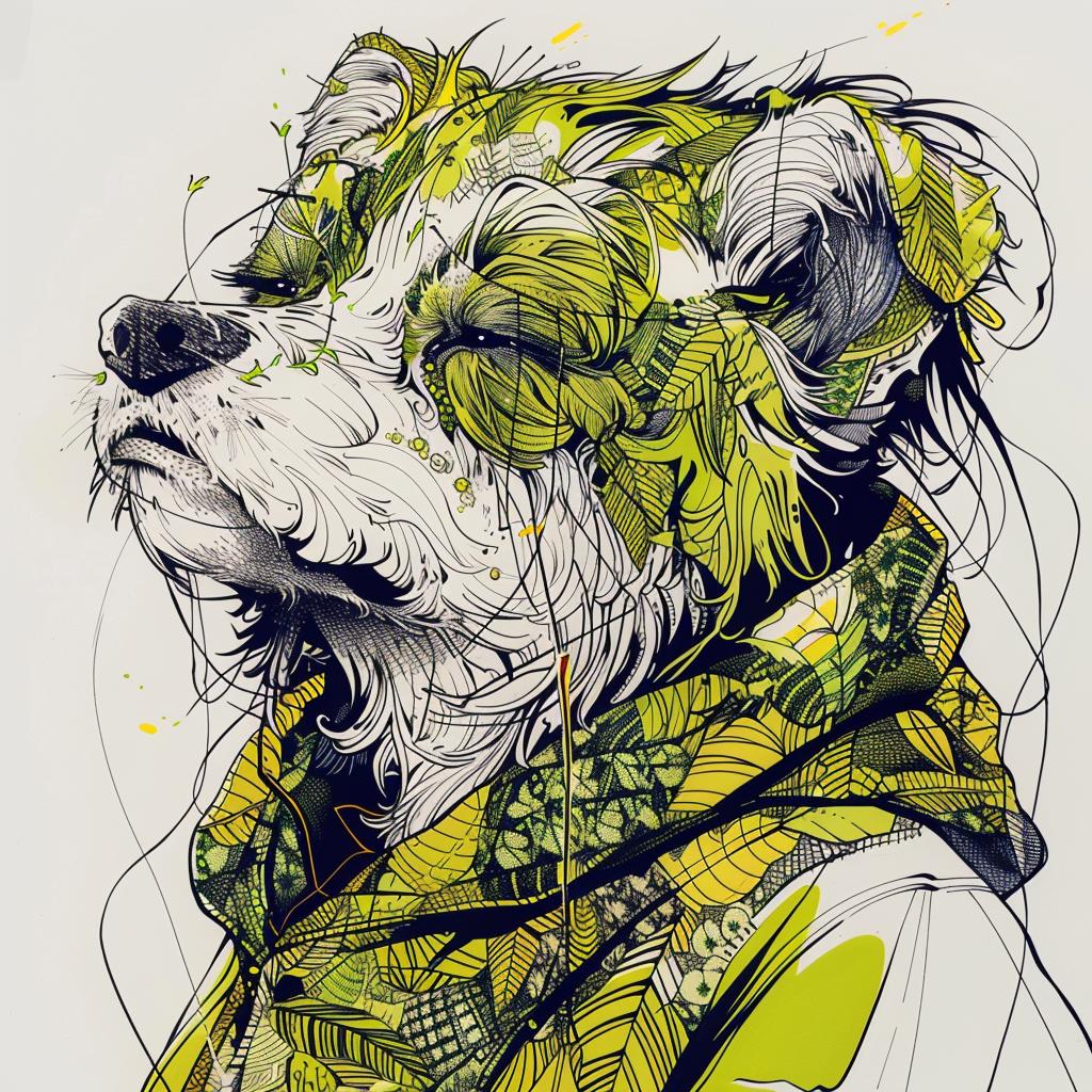 mythical  creature  hybrid  dog  jacket  unique  pop culture  fantastical  features  blending 952466