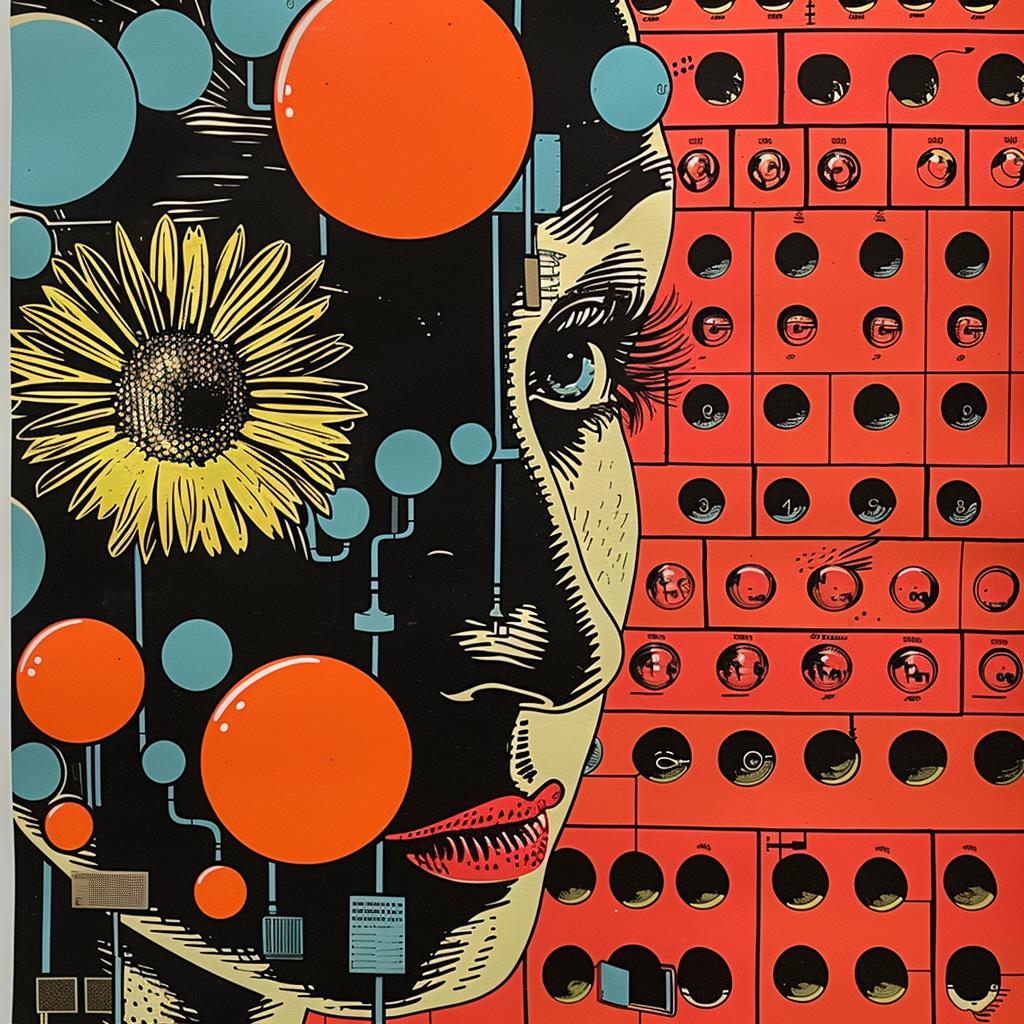 abstract  impressionism  collage  graphic  design  flowers  woman  poster  Rauschenberg  Shepard 968408