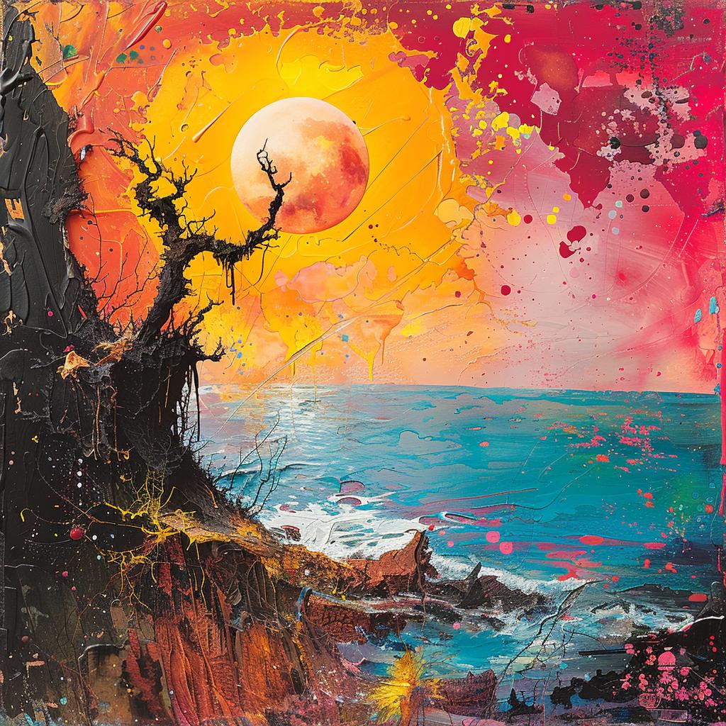 surreal  abstract  expressionism  naturalistic  spiritual  ocean  tree  red  terrifying  vibrant 974153