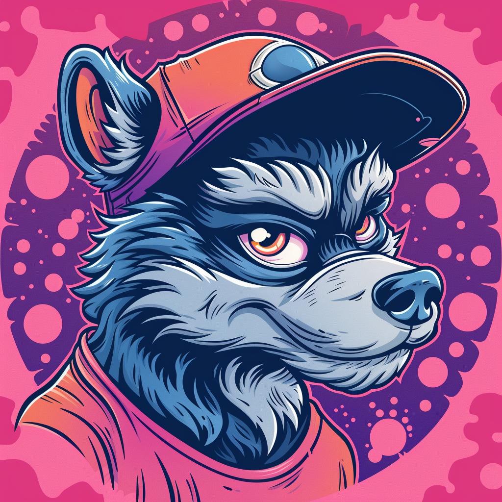 wolf  cap  cartoon  angry  streetwise  simple  urban  minimal  animal  culture 956481