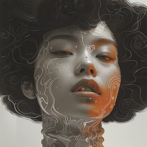 afro  portrait  digital  colorful  woman  turtleneck  artwork  expression  vibrant  stylized 1039330