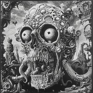 skull  drawing  black_and_white  gothic  art  figure  illustration  memento_mori  eyes  dark 1073143
