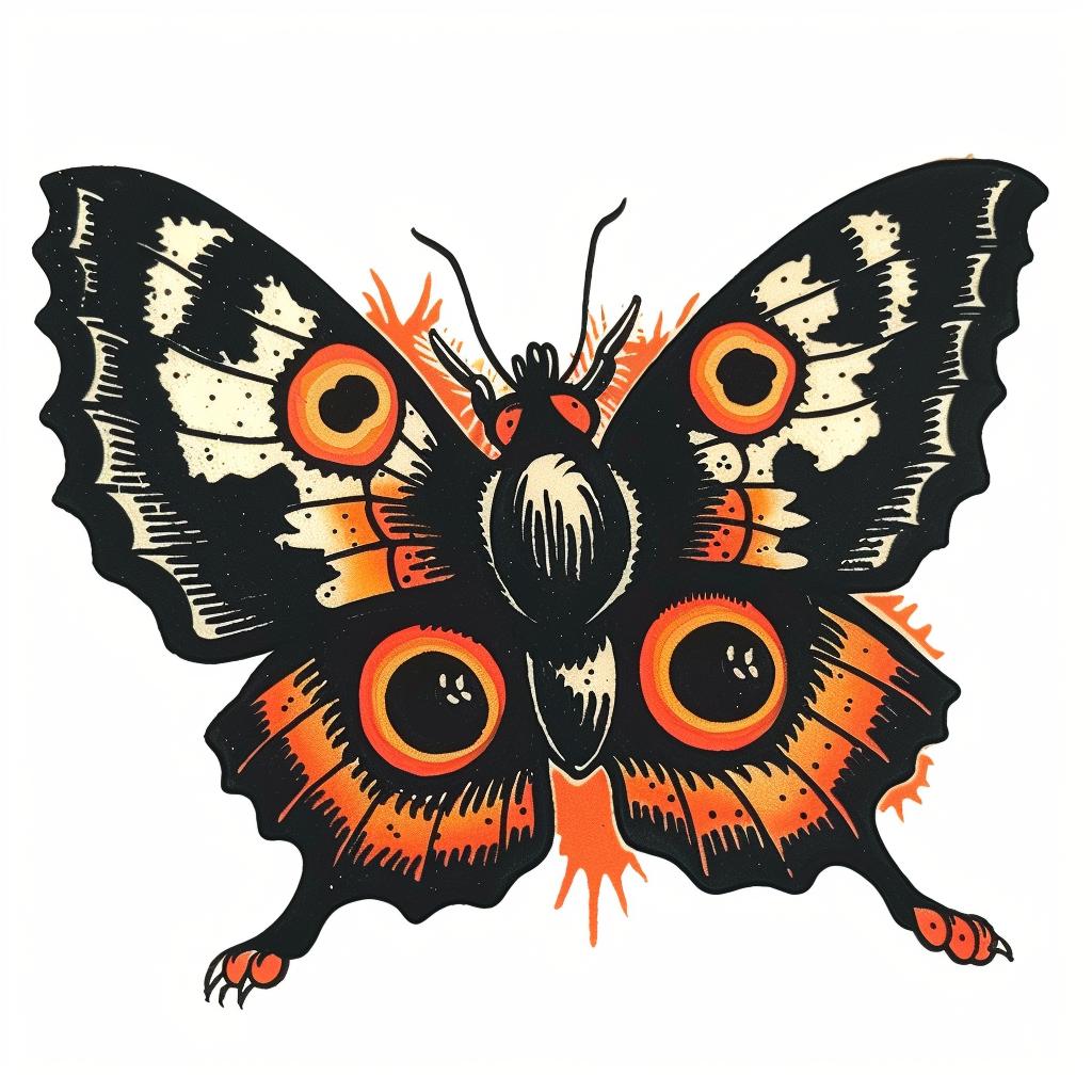 tattoo  flash  butterfly  orange  black  illustration  artistic  colorful  detailed  playful 927672
