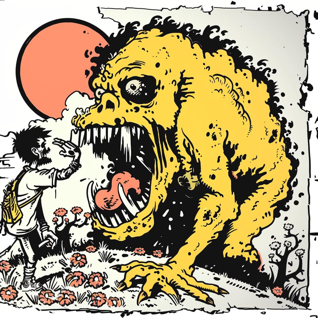 cartoon  drawing  monster  child  imagination  creative  surreal  art  whimsical  storytelling 942215