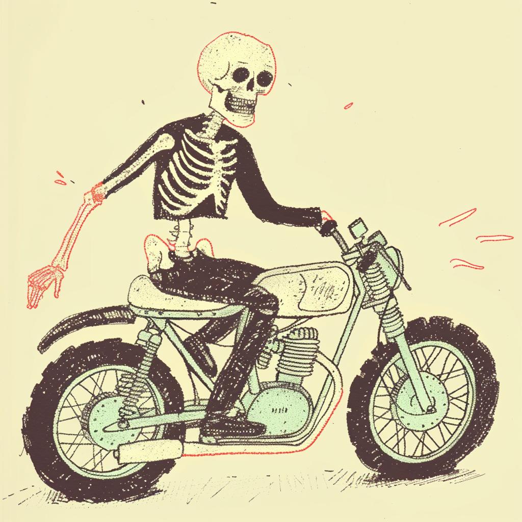 skeleton  motorcycle  biker  undead  vintage  illustration  rebellion  dark  adventure  transport 940996