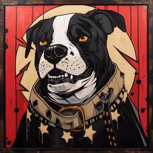 dogtooth  pirate  painting  dog  collar  humor  pets  animal  character  art 1071243