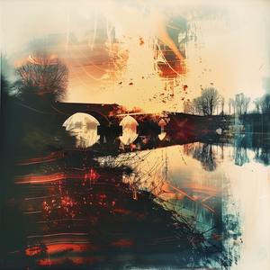 burning  bridges  abstract  painting  water  sunset  art  composition  visual  landscape 1071517