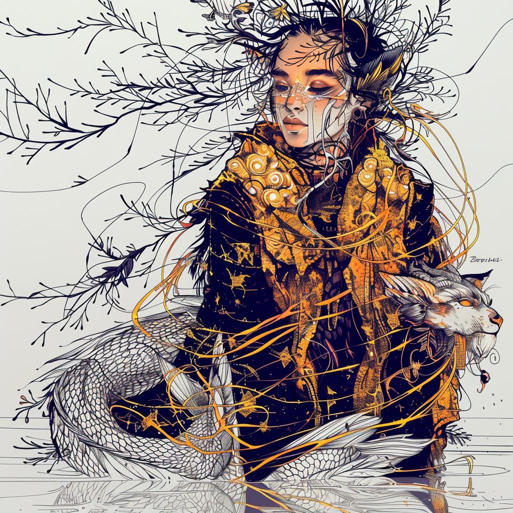 mythical  woman  bird  hair  unique  creature  fantastical  elements  hybrid  nature 952883
