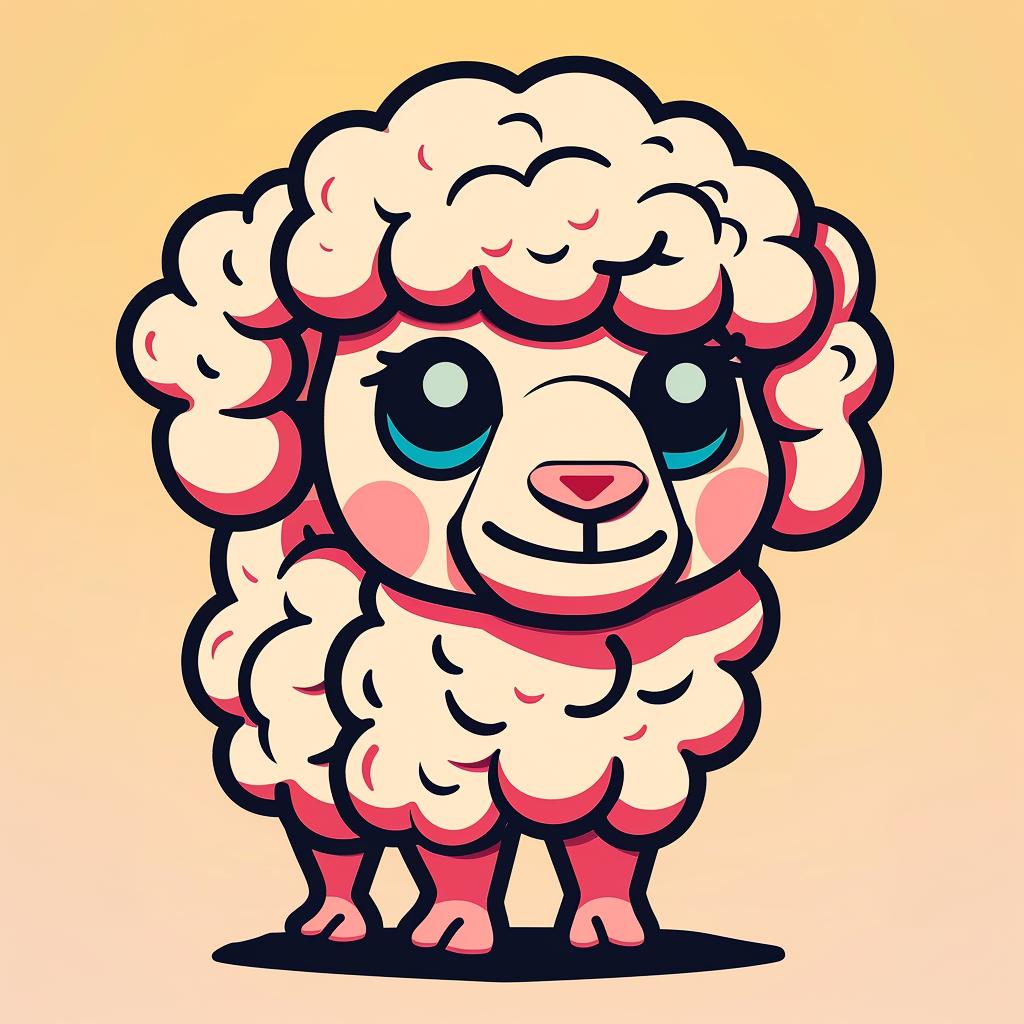 cartoon  sheep  big  eyes  nose  character  cute  whimsical  illustration  fun 940081