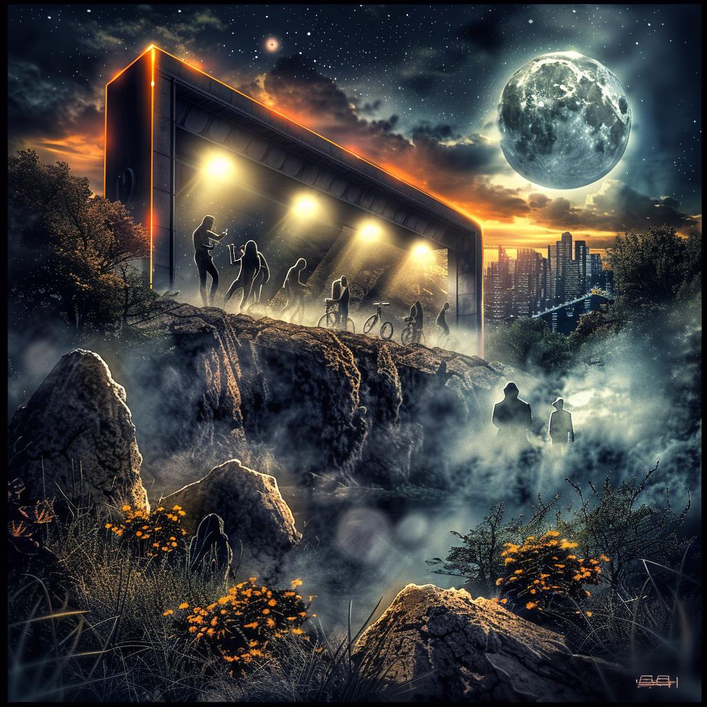 album  art  isometric  line  drawing  futuristic  collage  muted  colors  architecture 1034064
