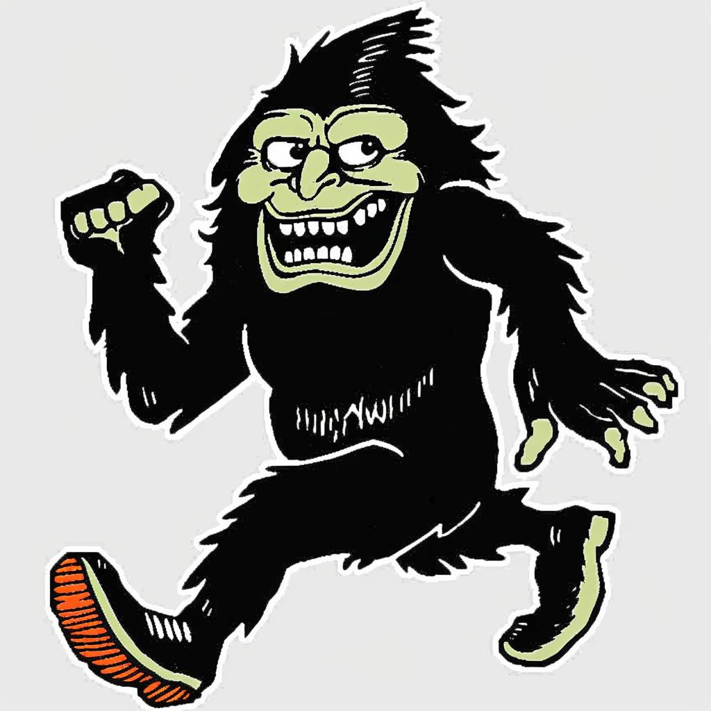 cartoon  gorilla  running  animated  playful  outstretched  funny  wildlife  humor  character 939842
