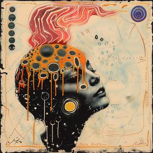 painting  woman  head  design  encaustic  colorful  abstract  art  vibrant  creative 1067304