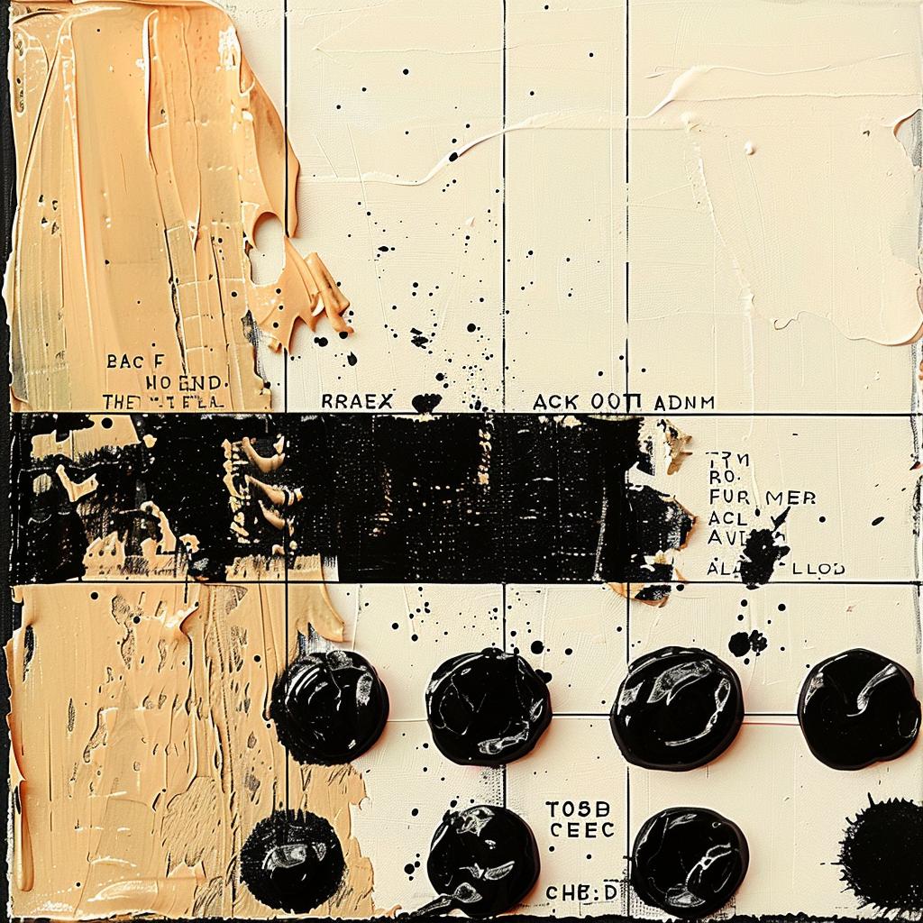 album  art  impasto  punk  dots  palette  imperfect  black  cream  ochre 963431