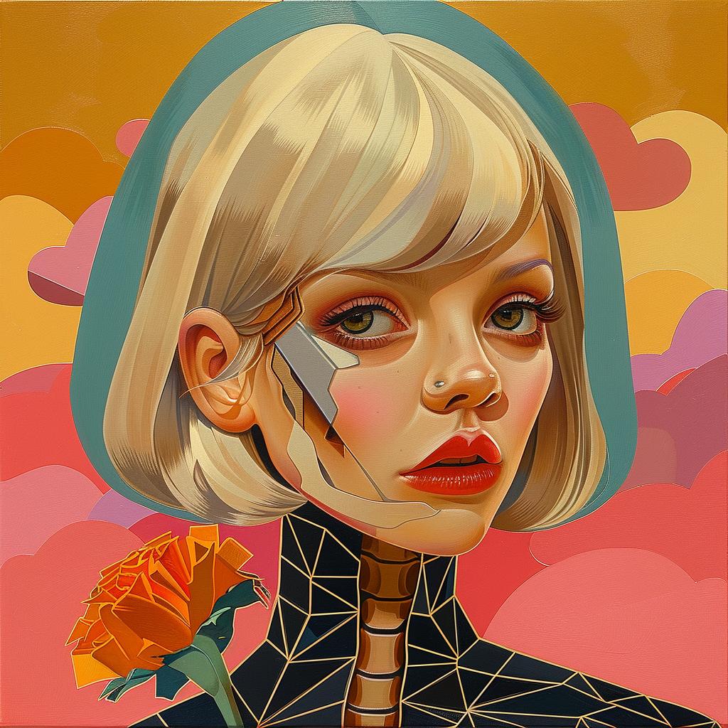 painting  woman  flower  hand  portrait  colorful  expressionist  symbolic  feminine  art 966108