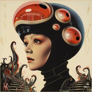 surreal  album  cover  woman  helmet  octopus  creative  art  symbolist  painting 1077664