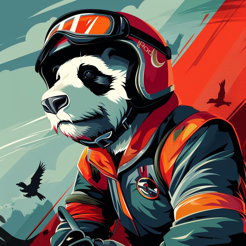panda  helmet  motorcycle  cute  animal  playful  whimsical  goggles  fun  humorous 1026281