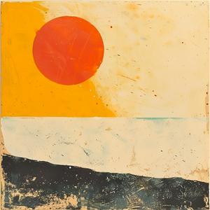 minimalist  risography  El  Lissitzky  encaustic  joy  sun  mountain  colors  art 1062344