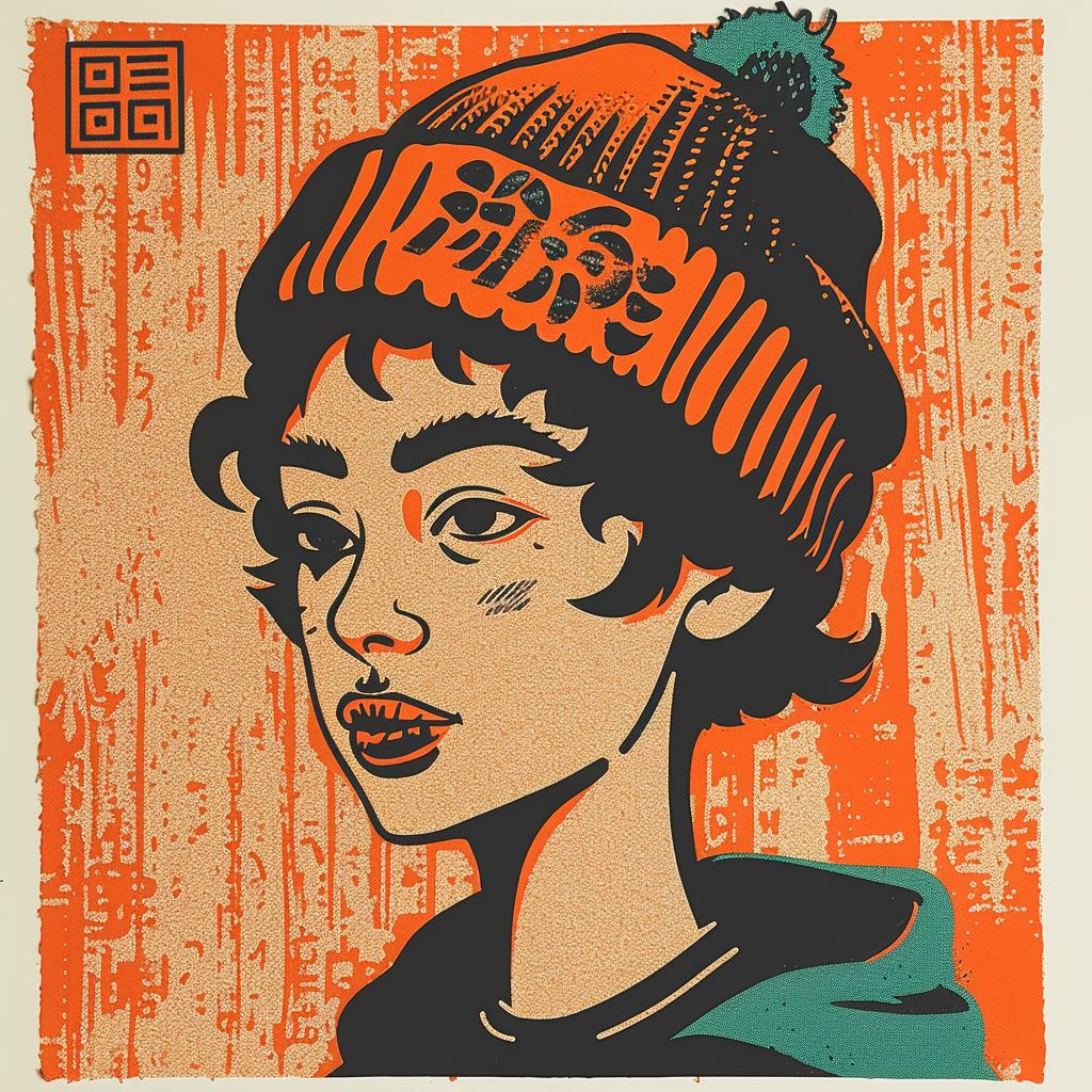 poster  girl  beanie  youth  minimalism  streetwear  aggressive  urban  stylized  culture 956870
