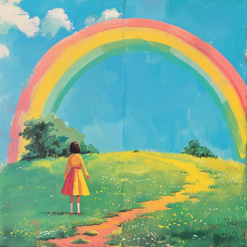 surreal  album  cover  rainbow  painting  colorful  Joan  Cornella  art  creative 973896