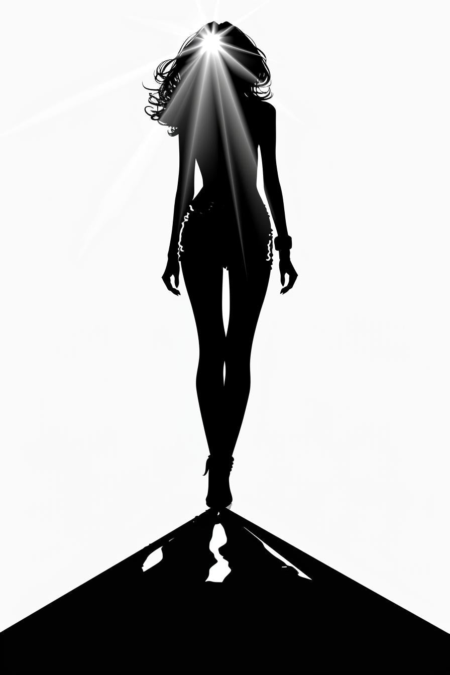 silhouette  woman  fashion  runway  vector  art  design  minimal  style  expression 954570