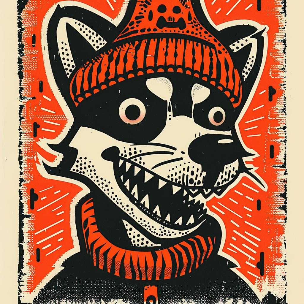 aggressive  animal  streetwise  cap  dog  poster  scarf  urban  minimal  style 959396