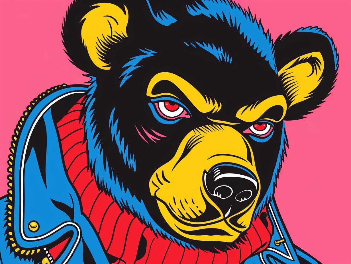 bear  tattoo  sailor  jerry  vintage  illustration  outlines  style  jacket  background 919108