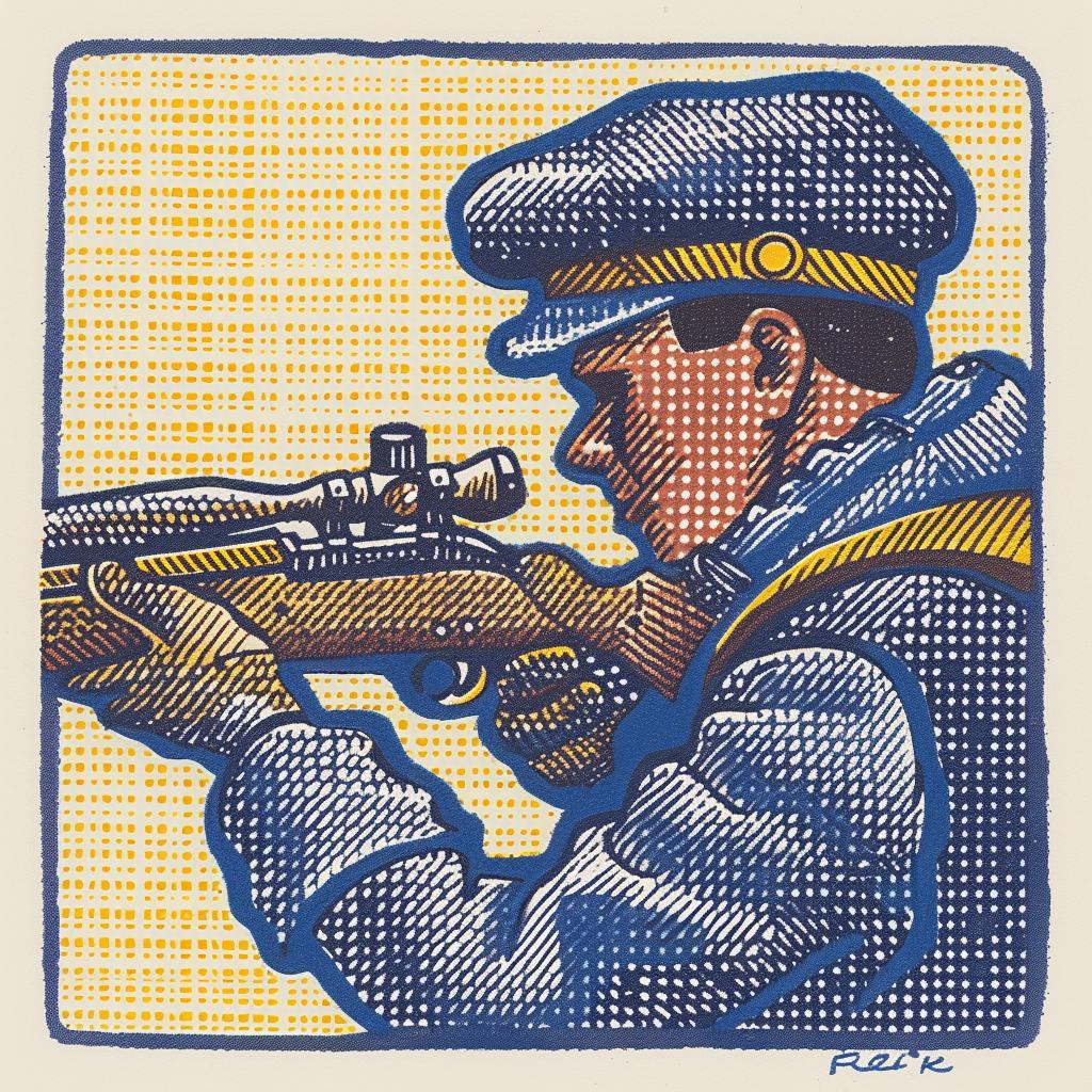 poster  man  rifle  aiming  military  dramatic  action  illustration  male  stylized 945039
