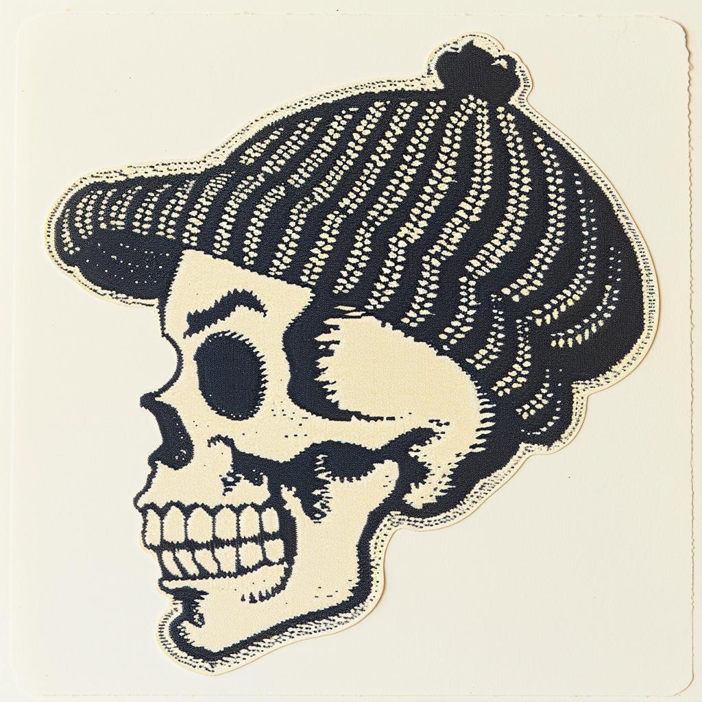 skull  hat  black  white  sticker  streetwear  design  simple  cool  art 960967