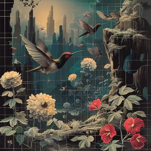 birds  flowers  city  flying  landscape  freedom  nature  art  color  dynamic 1041129