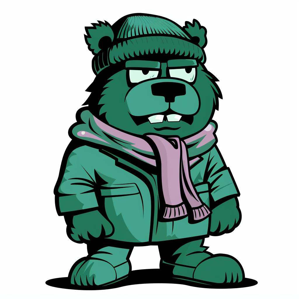 bear  cartoon  winter  clothes  urban  minimalist  aggressive  anthropomorphic  cap  colorful 958433