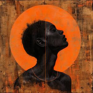 painting  woman  orange  sun  minimalistic  supernatural  realism  art  symbolic  modern 1036641