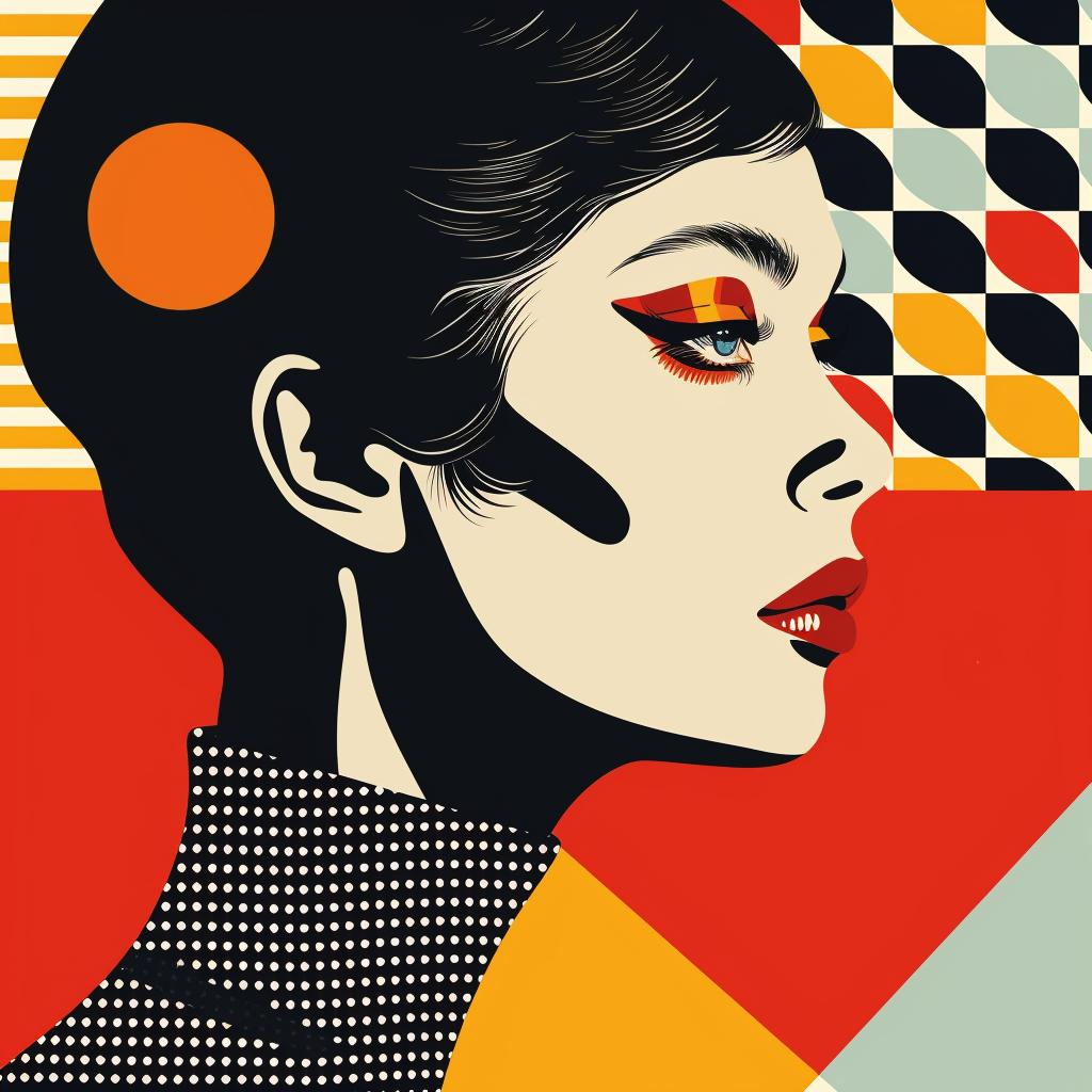 abstract  art  illustration  minimalist  portrait  elegance  geometric  colors  modern  woman 929386