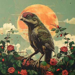 bird  branch  roses  painting  chromolithography  nature  colorful  wildlife  vivid  artwork 1059514