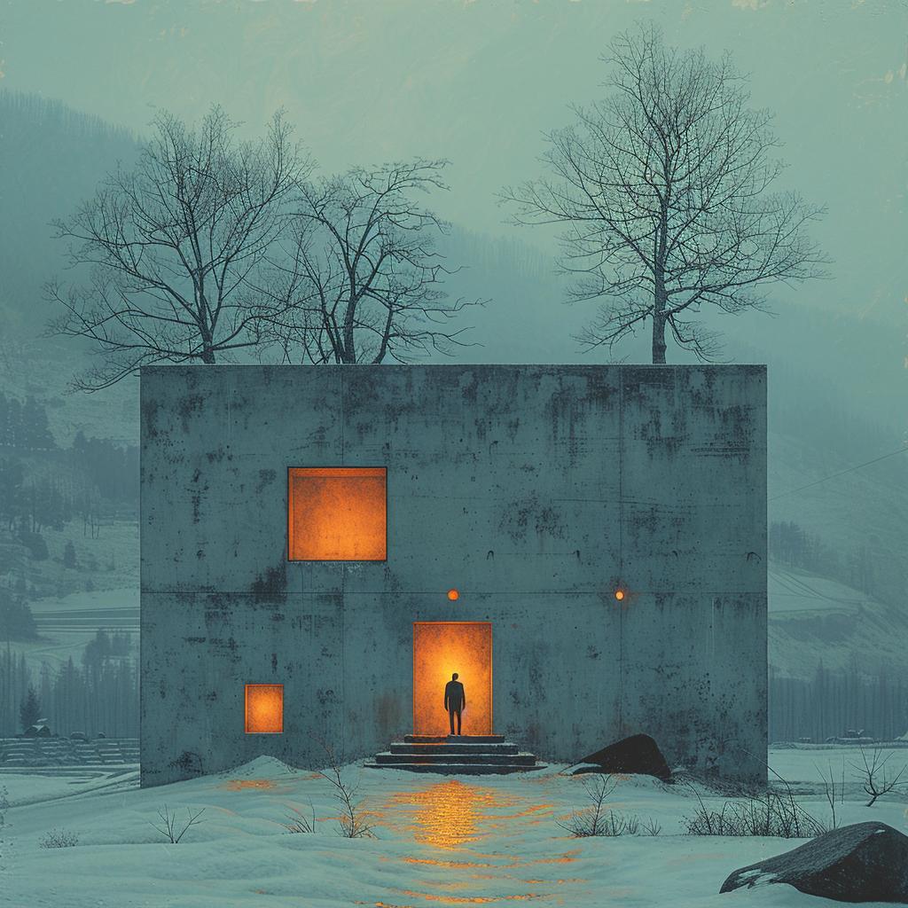 double  exposure  surreal  lifestyle  bauhaus  lighting  snow  volumetric  natural  glow 1030439